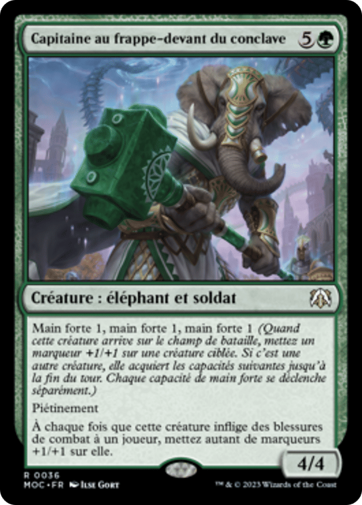 Capitaine au frappe-devant du conclave — March of the Machine Commander — Magic: The Gathering