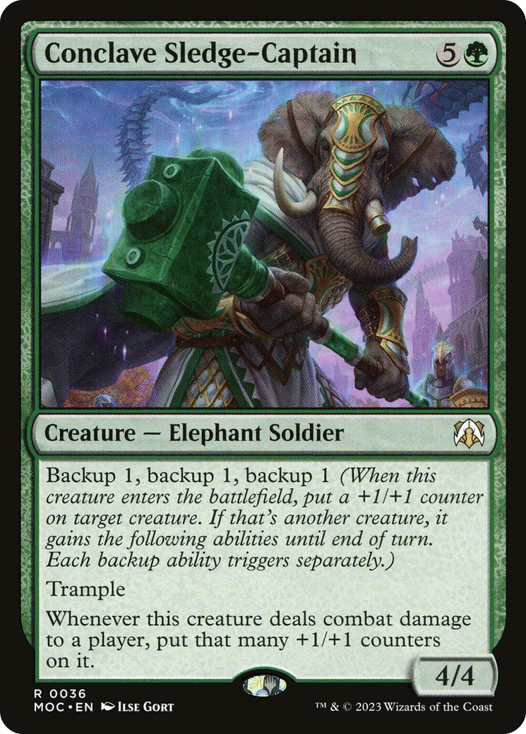 Conclave Sledge-Captain — March of the Machine Commander — Magic: The Gathering