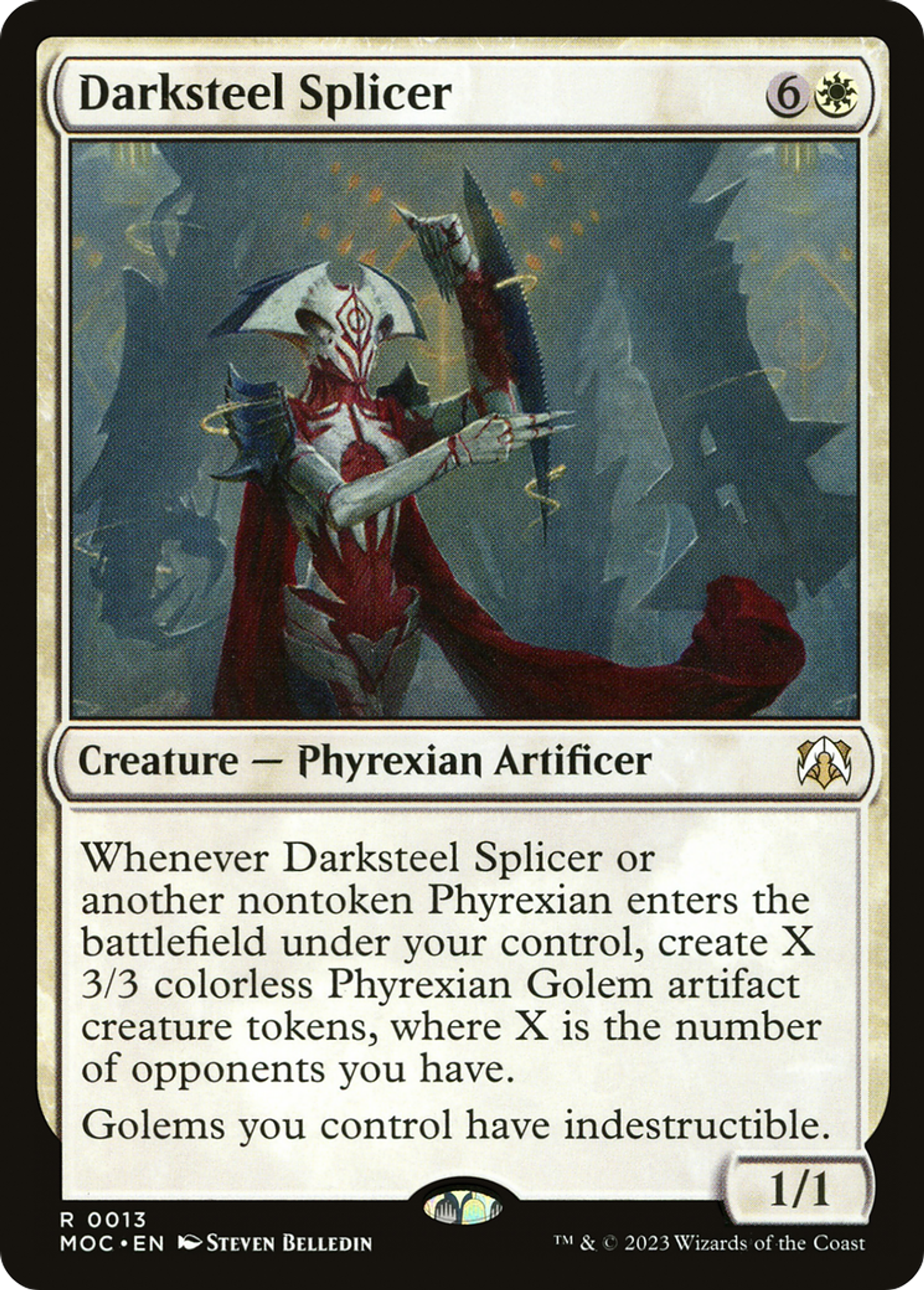 Darksteel Splicer — March of the Machine Commander — Magic: The Gathering