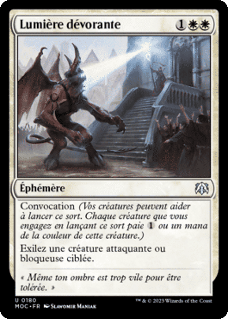 Lumière dévorante — March of the Machine Commander — Magic: The Gathering