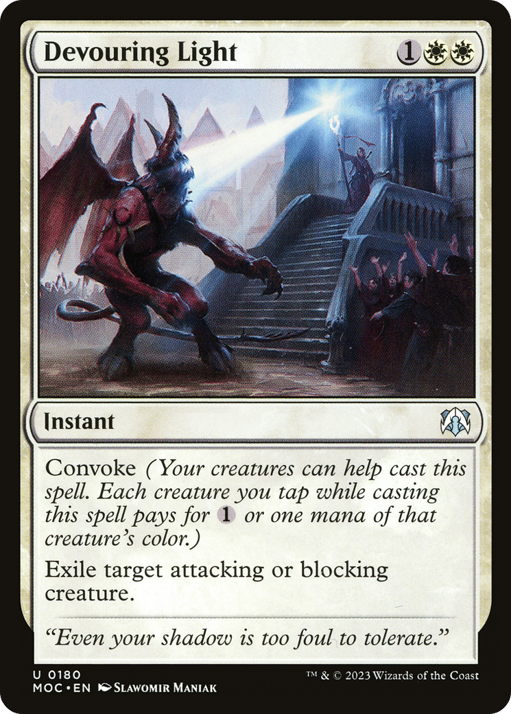 Devouring Light — March of the Machine Commander — Magic: The Gathering