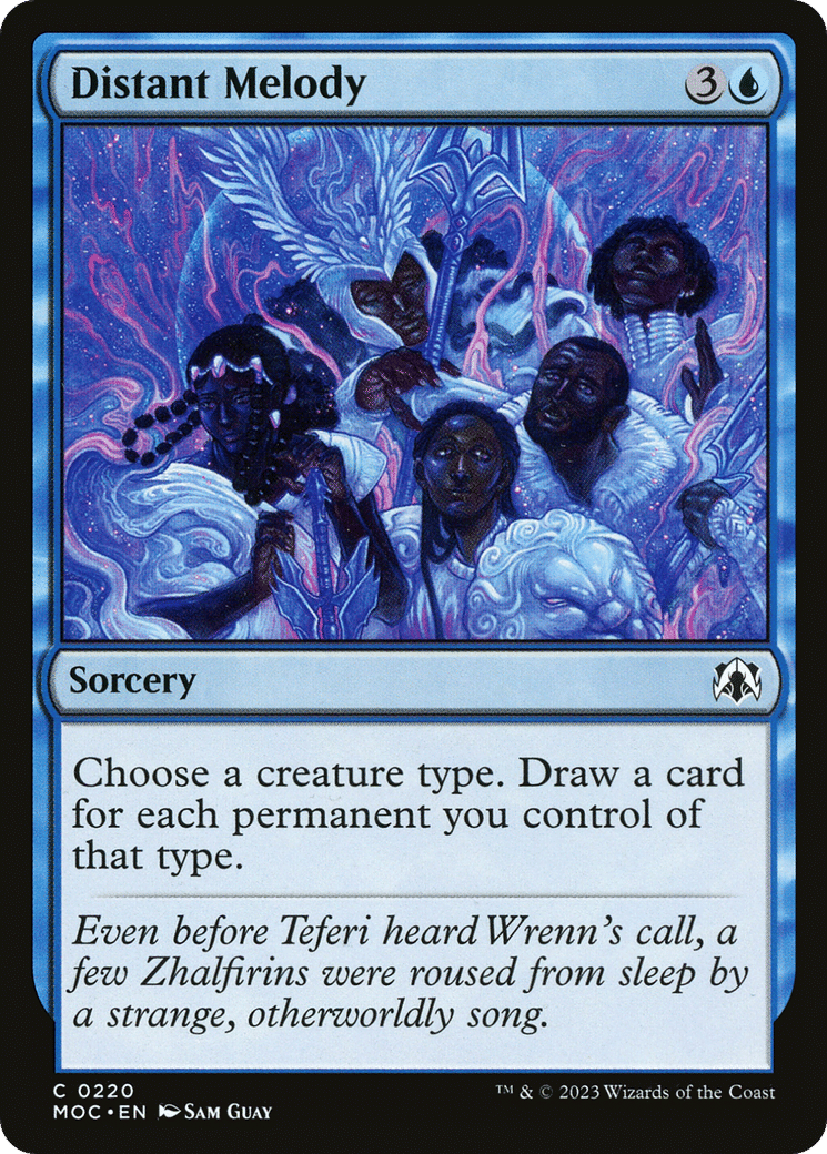 Distant Melody — March of the Machine Commander — Magic: The Gathering