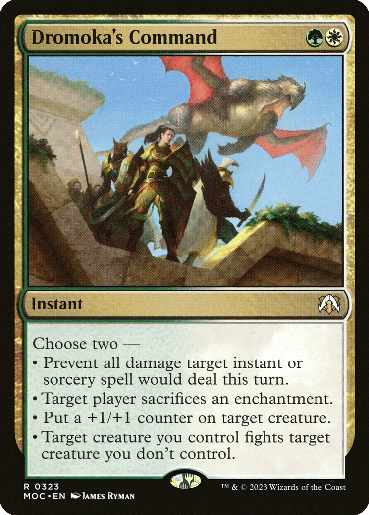 Dromoka's Command — March of the Machine Commander — Magic: The Gathering