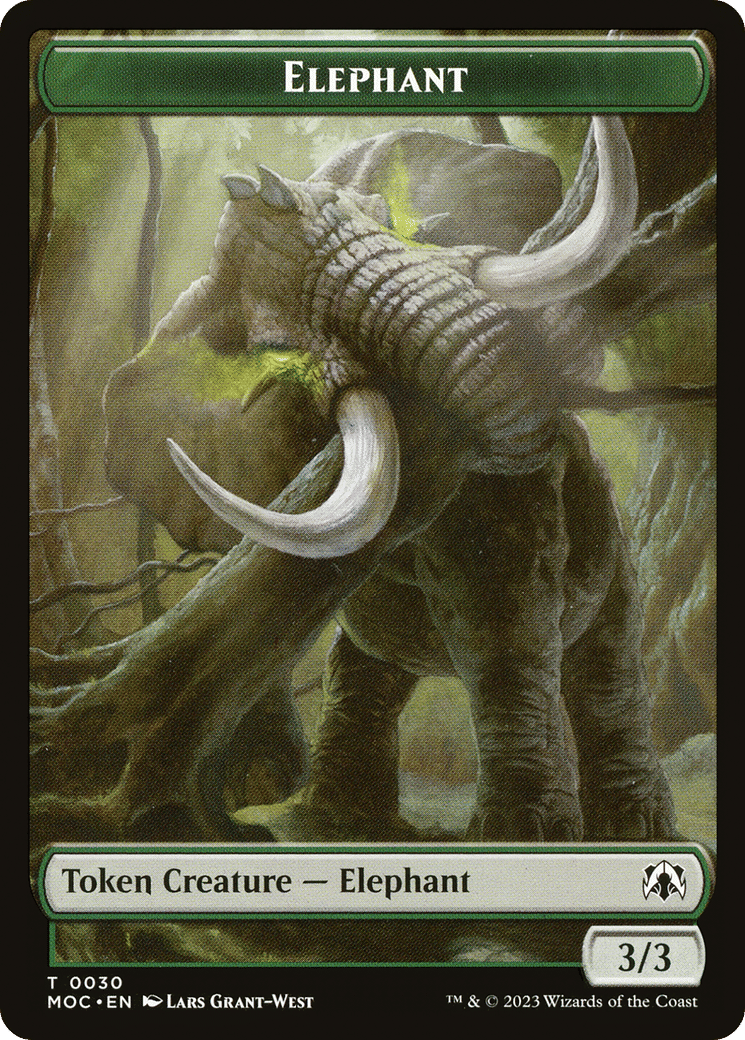 Elephant — March of the Machine Commander — Magic: The Gathering
