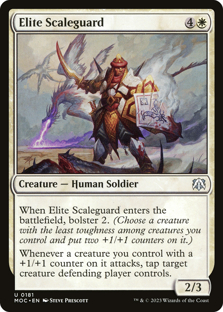 Elite Scaleguard — March of the Machine Commander — Magic: The Gathering