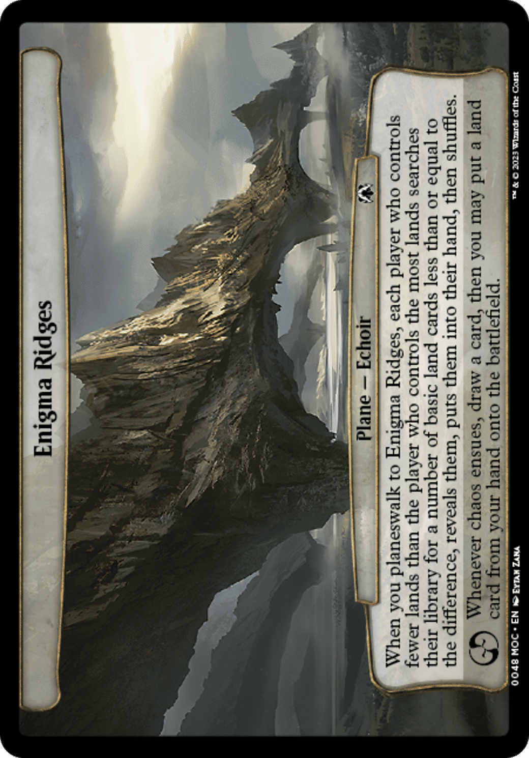 Enigma Ridges — March of the Machine Commander — Magic: The Gathering