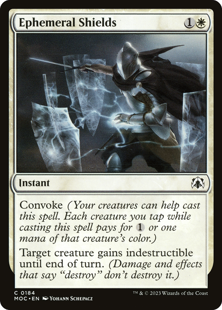 Ephemeral Shields — March of the Machine Commander — Magic: The Gathering