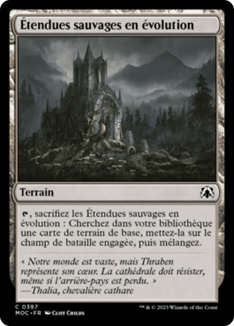 Étendues sauvages en évolution — March of the Machine Commander — Magic: The Gathering