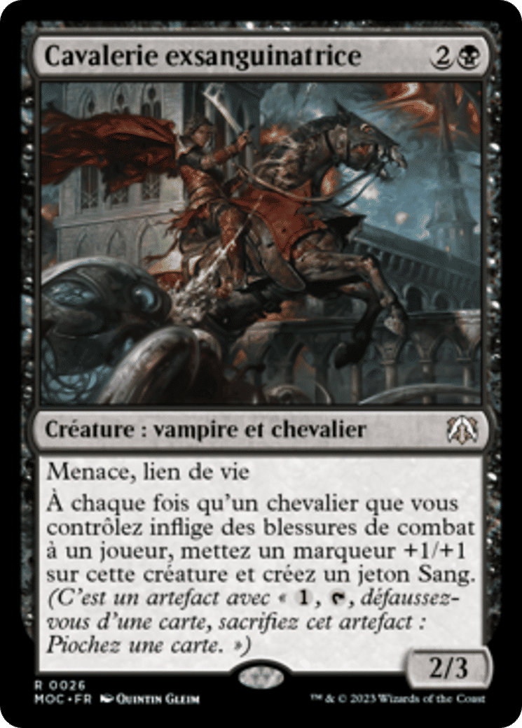 Cavalerie exsanguinatrice — March of the Machine Commander — Magic: The Gathering