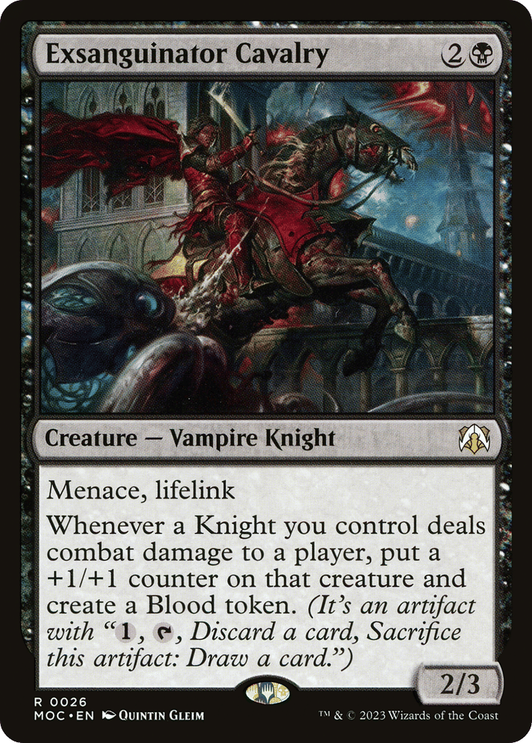 Exsanguinator Cavalry — March of the Machine Commander — Magic: The Gathering