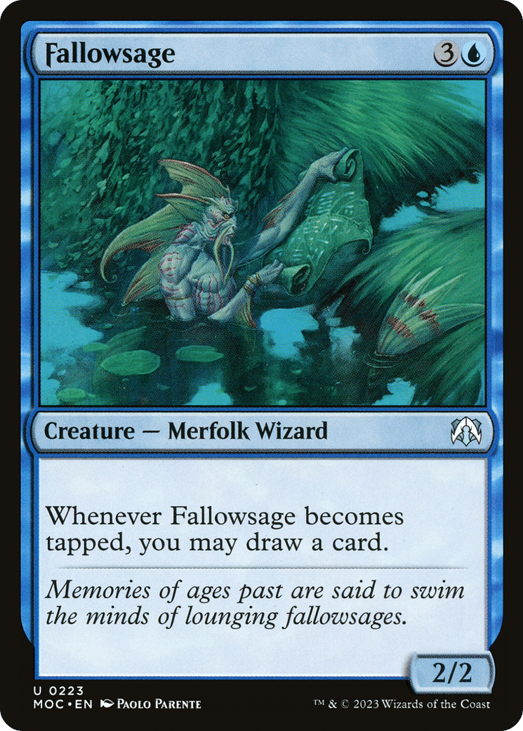 Fallowsage — March of the Machine Commander — Magic: The Gathering