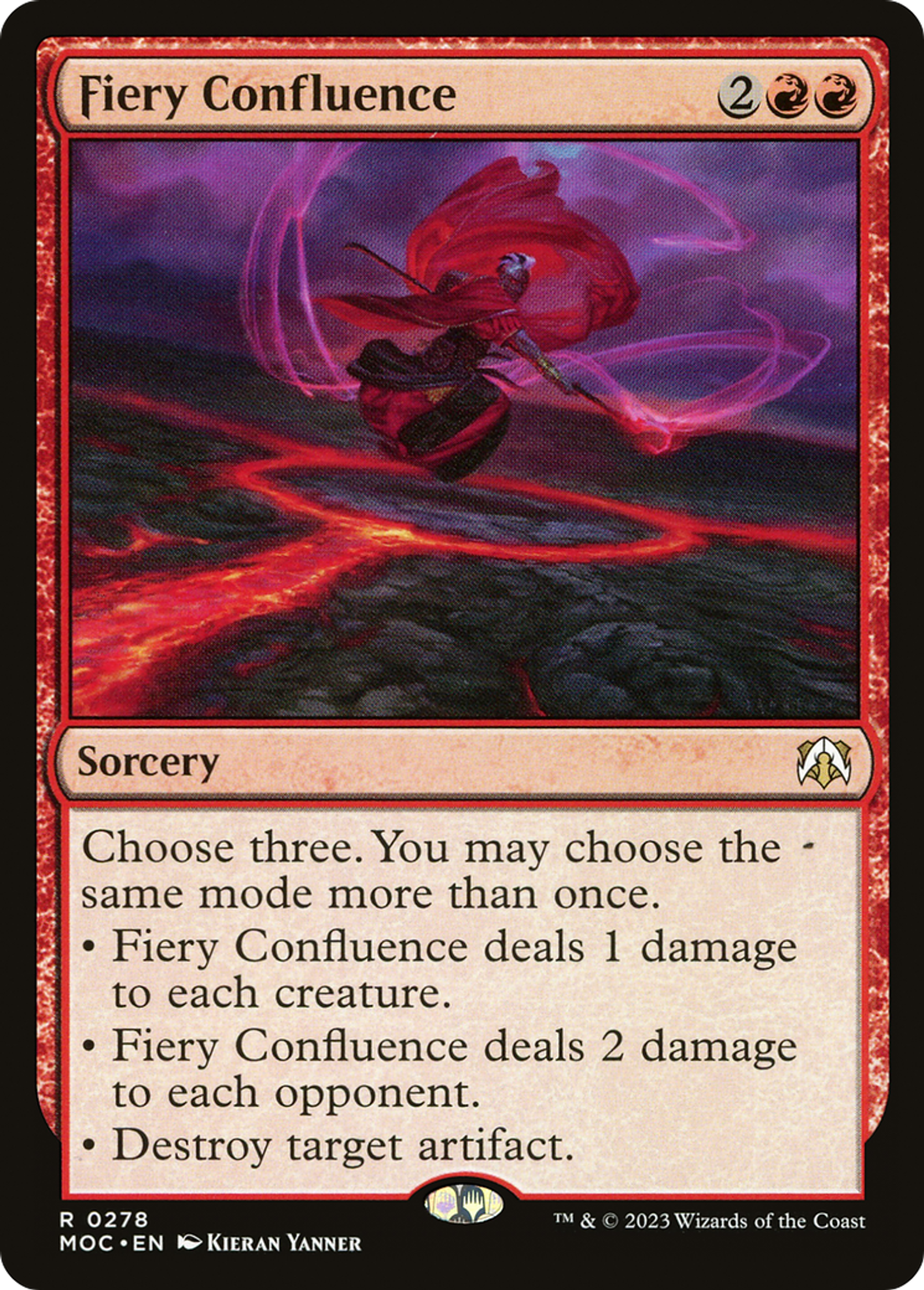 Confluence ardente — March of the Machine Commander — Magic: The Gathering