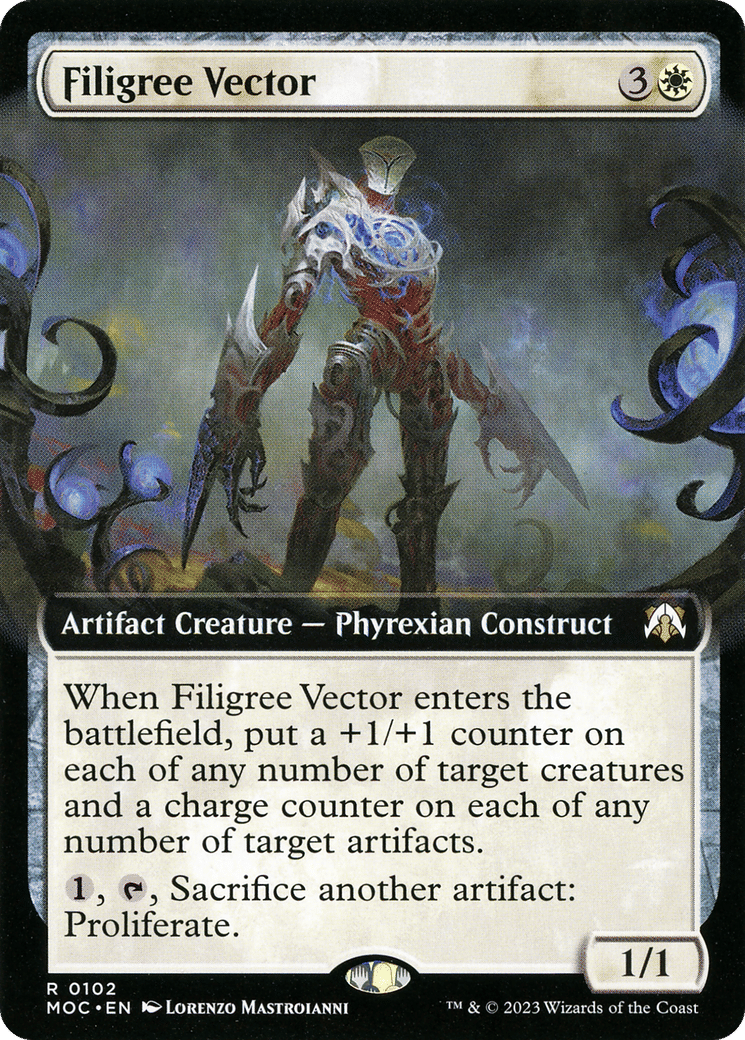 Filigree Vector — March of the Machine Commander — Magic: The Gathering