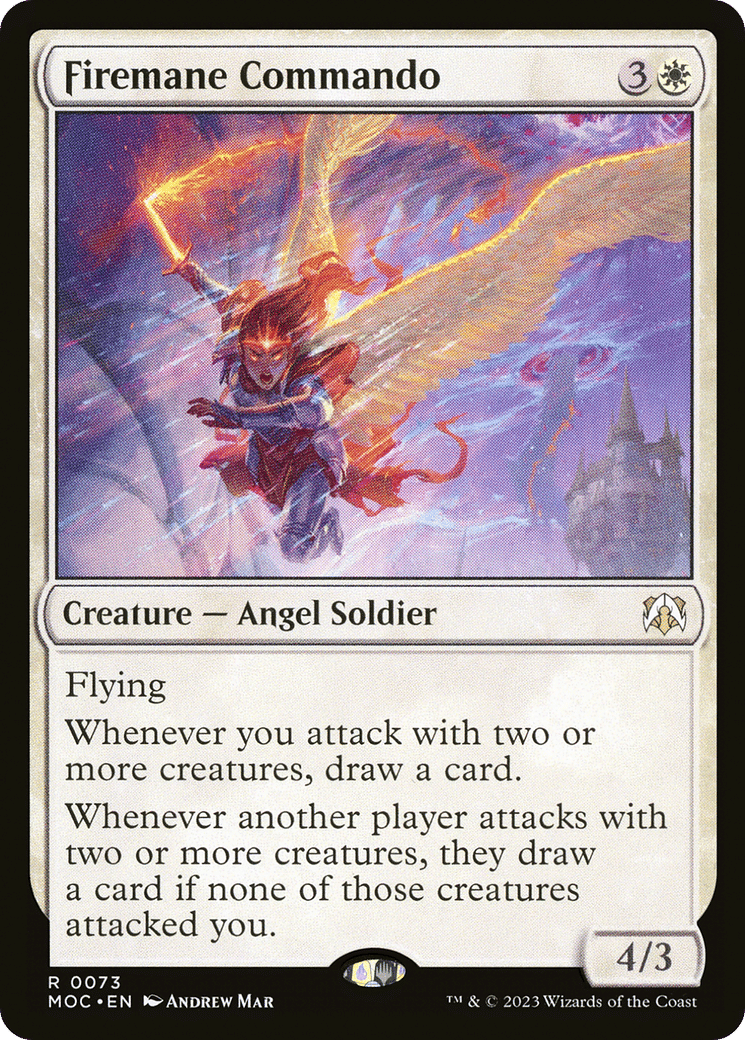 Firemane Commando — March of the Machine Commander — Magic: The Gathering