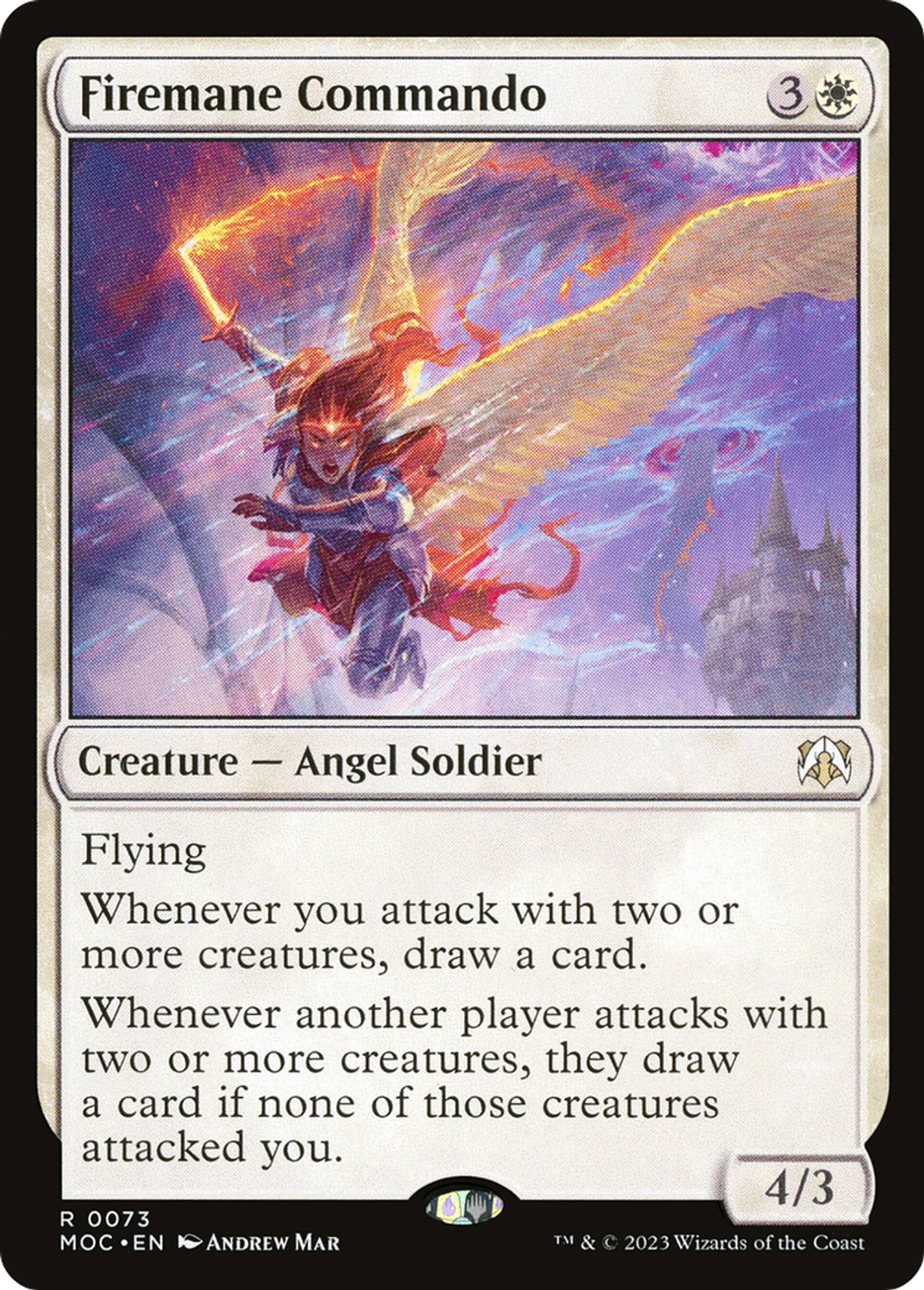 Firemane Commando — March of the Machine Commander — Magic: The Gathering