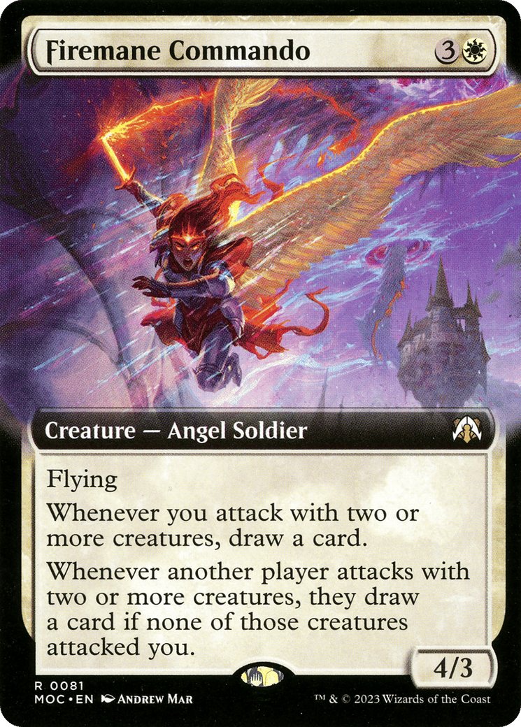 Firemane Commando — March of the Machine Commander — Magic: The Gathering