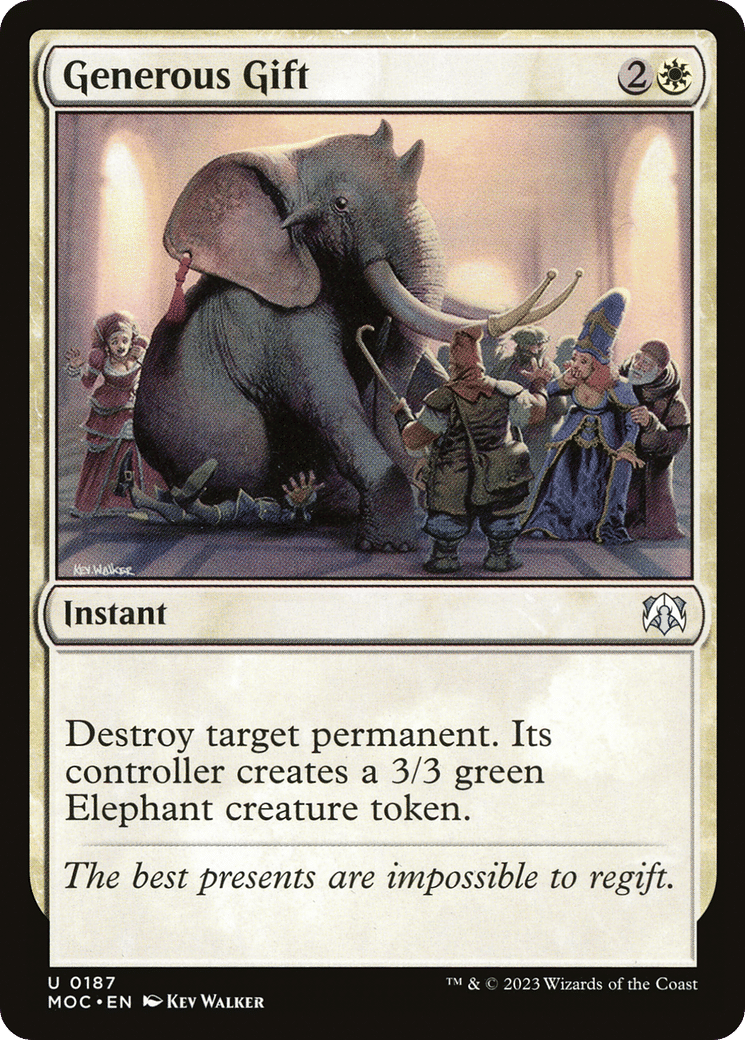 Generous Gift — March of the Machine Commander — Magic: The Gathering