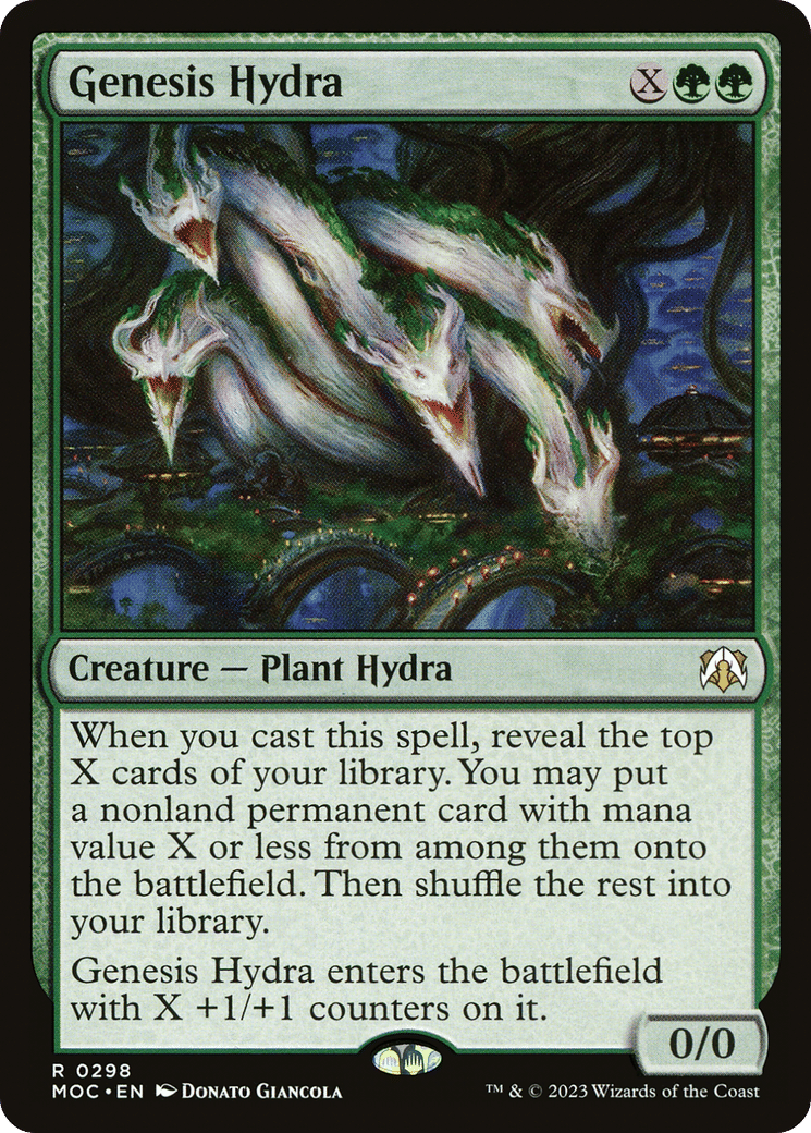 Genesis Hydra — March of the Machine Commander — Magic: The Gathering
