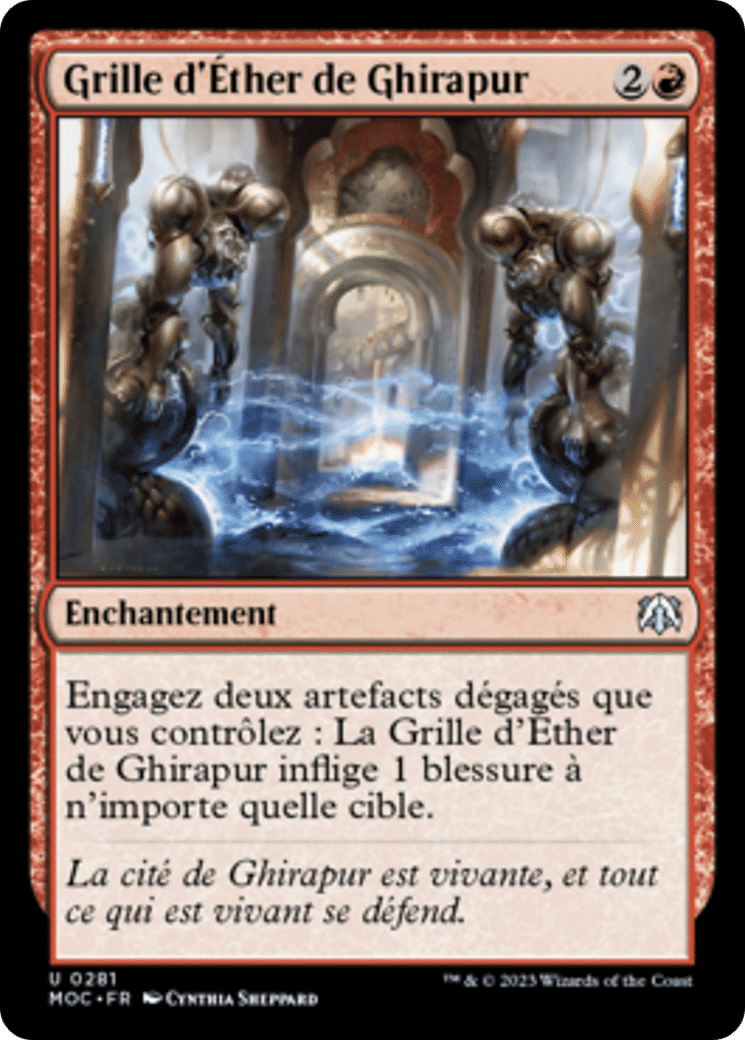 Grille d'Aether de Ghirapur — March of the Machine Commander — Magic: The Gathering