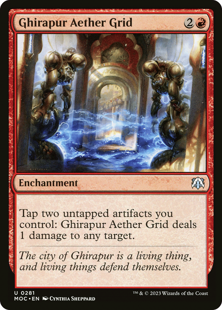 Ghirapur Aether Grid — March of the Machine Commander — Magic: The Gathering