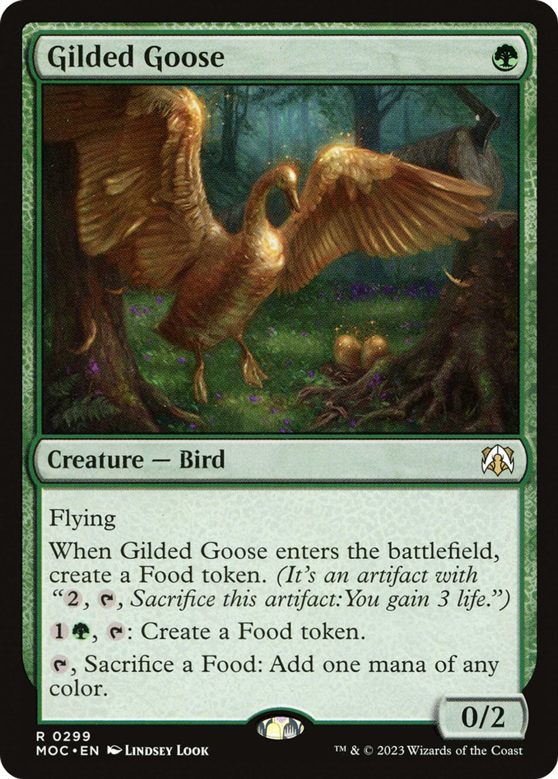 Gilded Goose — March of the Machine Commander — Magic: The Gathering