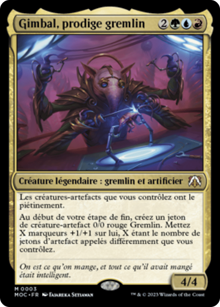 Gimbal, prodige gremlin — March of the Machine Commander — Magic: The Gathering