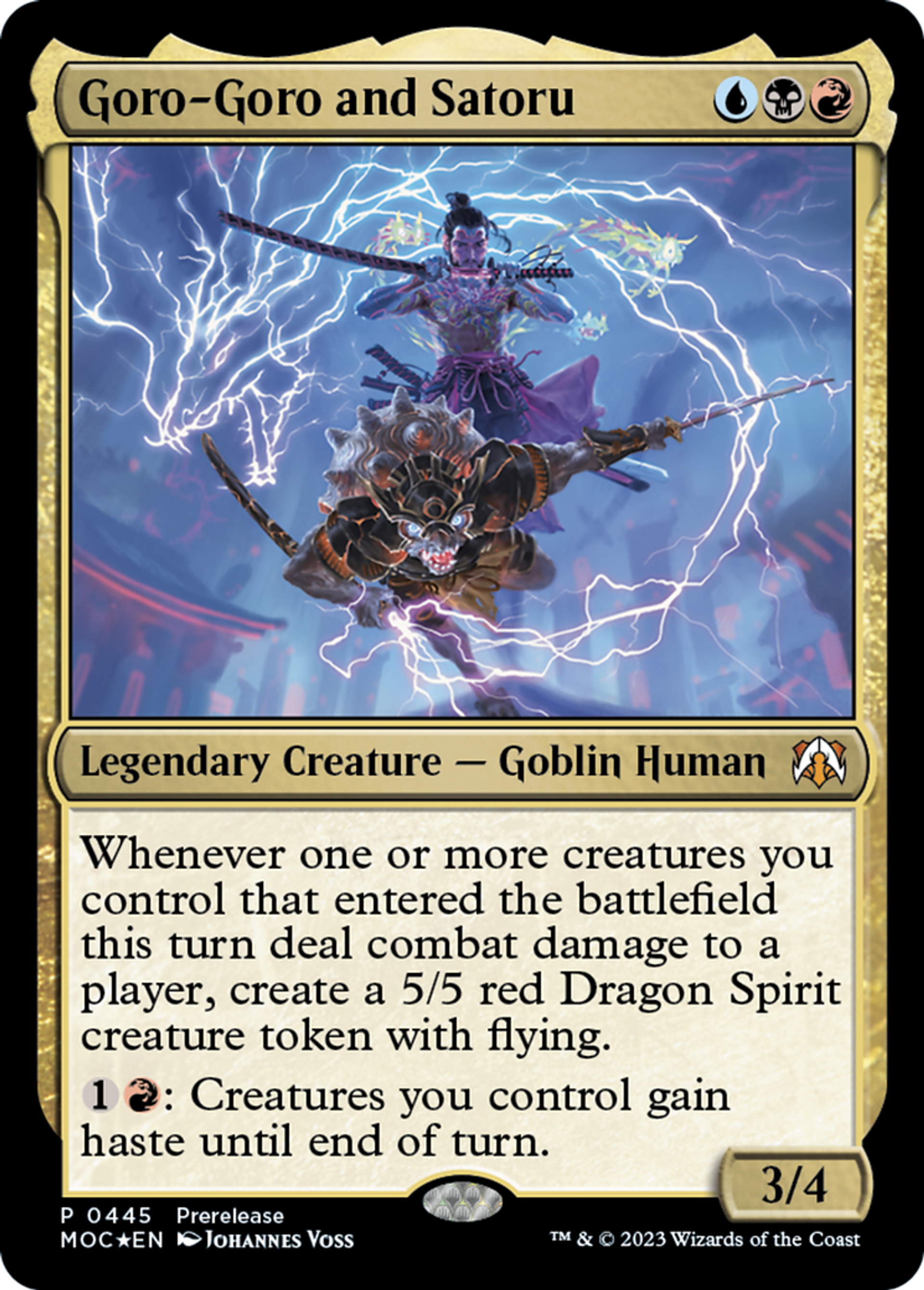 Goro-Goro and Satoru — March of the Machine Commander — Magic: The Gathering