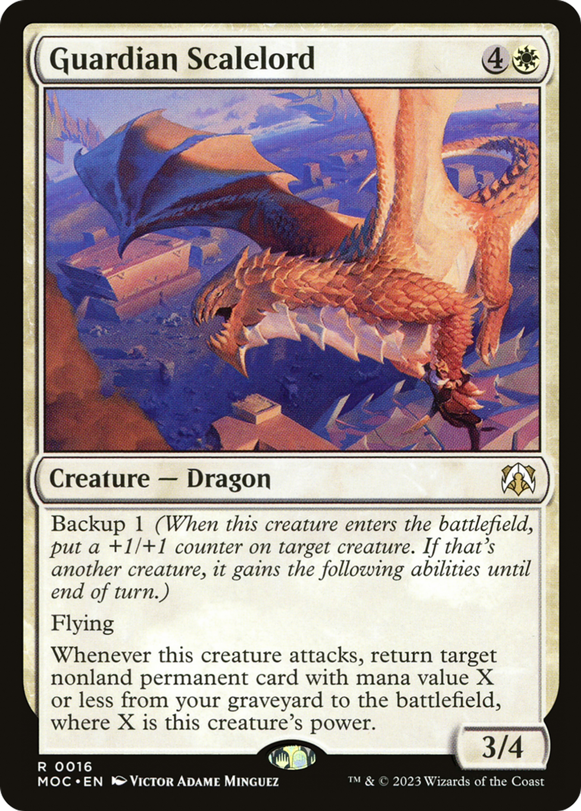 Guardian Scalelord — March of the Machine Commander — Magic: The Gathering