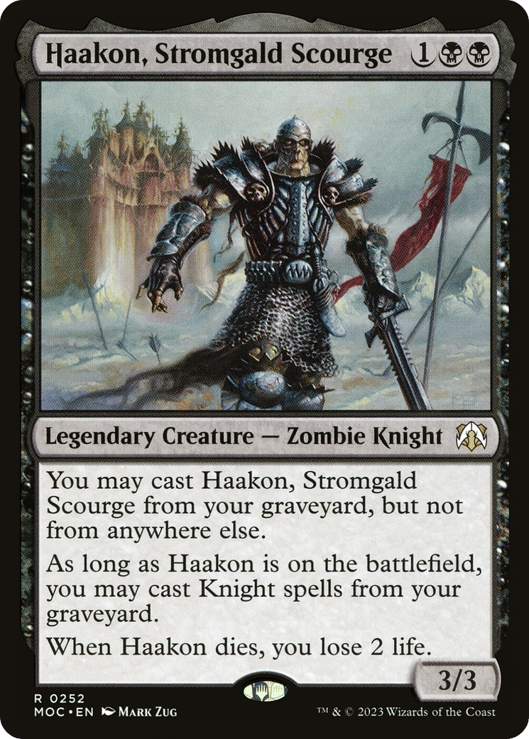 Haakon, Stromgald Scourge — March of the Machine Commander — Magic: The Gathering