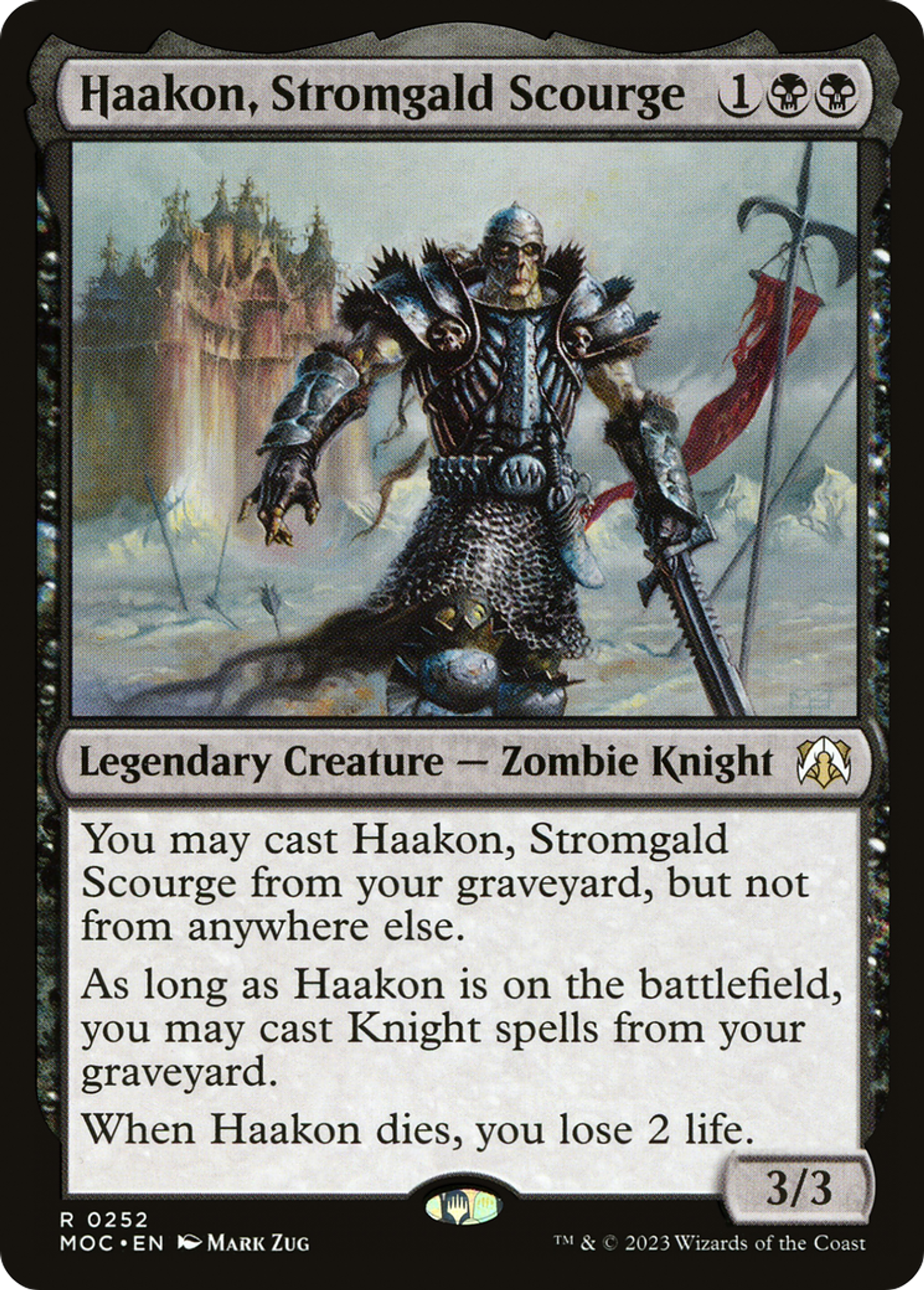 Haakon, plaie de Stromgald — March of the Machine Commander — Magic: The Gathering