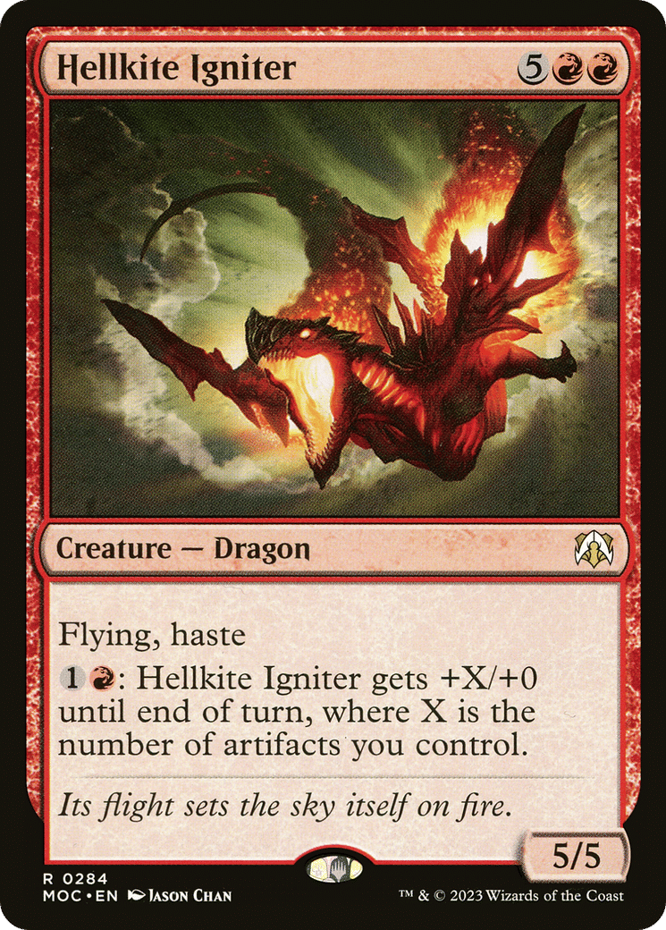 Hellkite Igniter — March of the Machine Commander — Magic: The Gathering