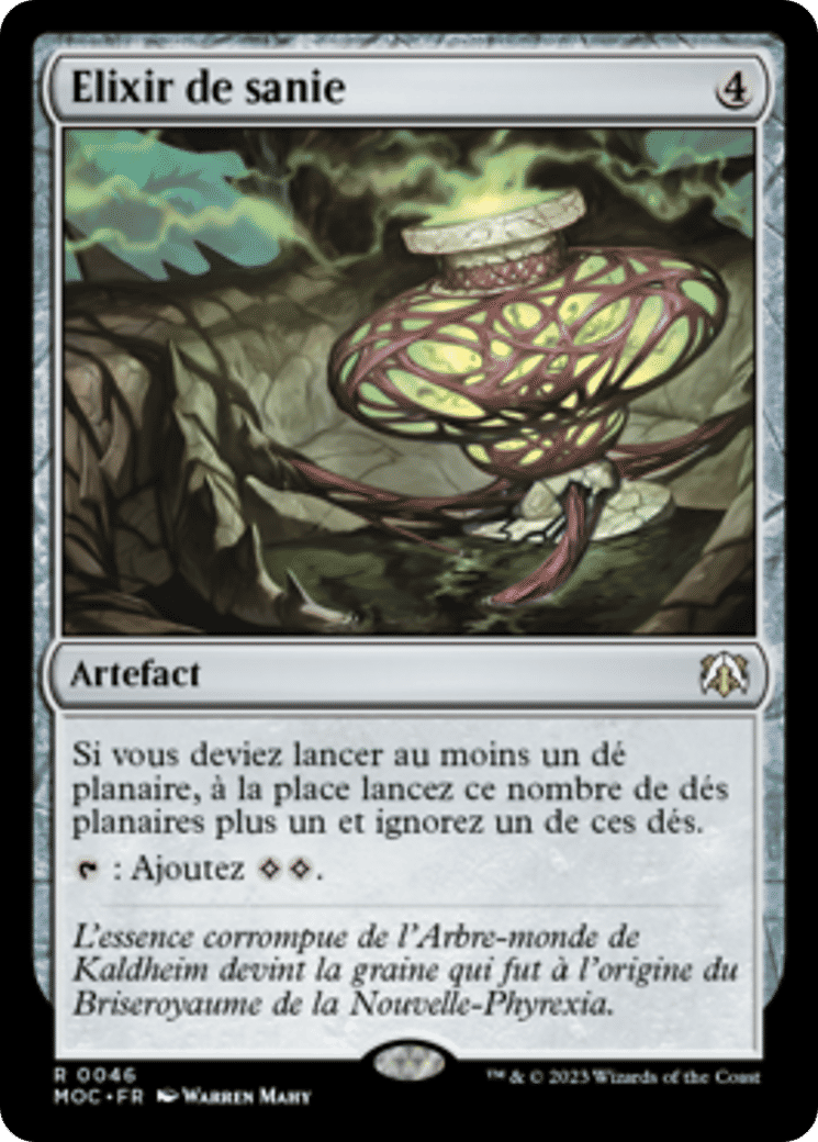 Elixir de sanie — March of the Machine Commander — Magic: The Gathering