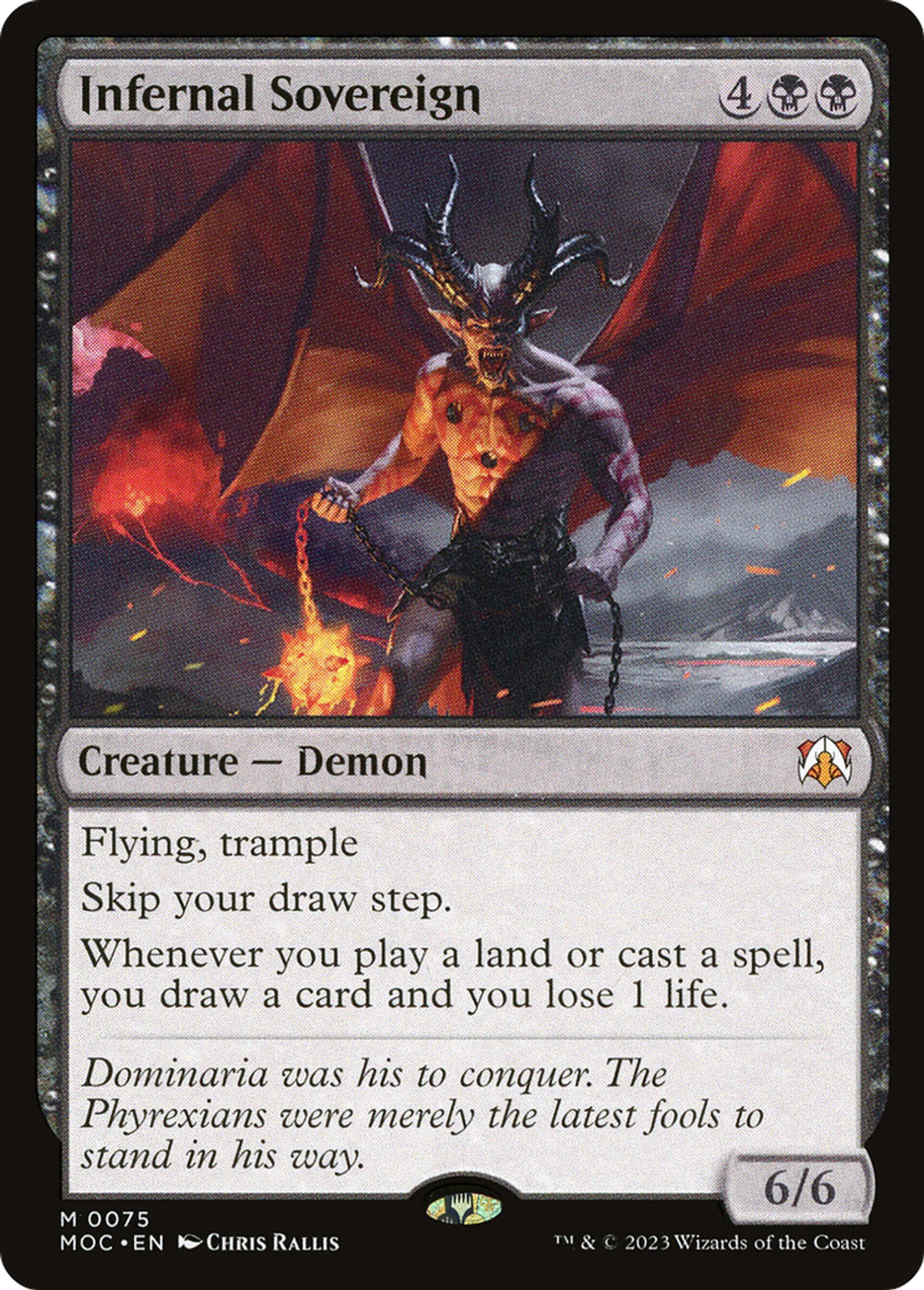 Infernal Sovereign — March of the Machine Commander — Magic: The Gathering