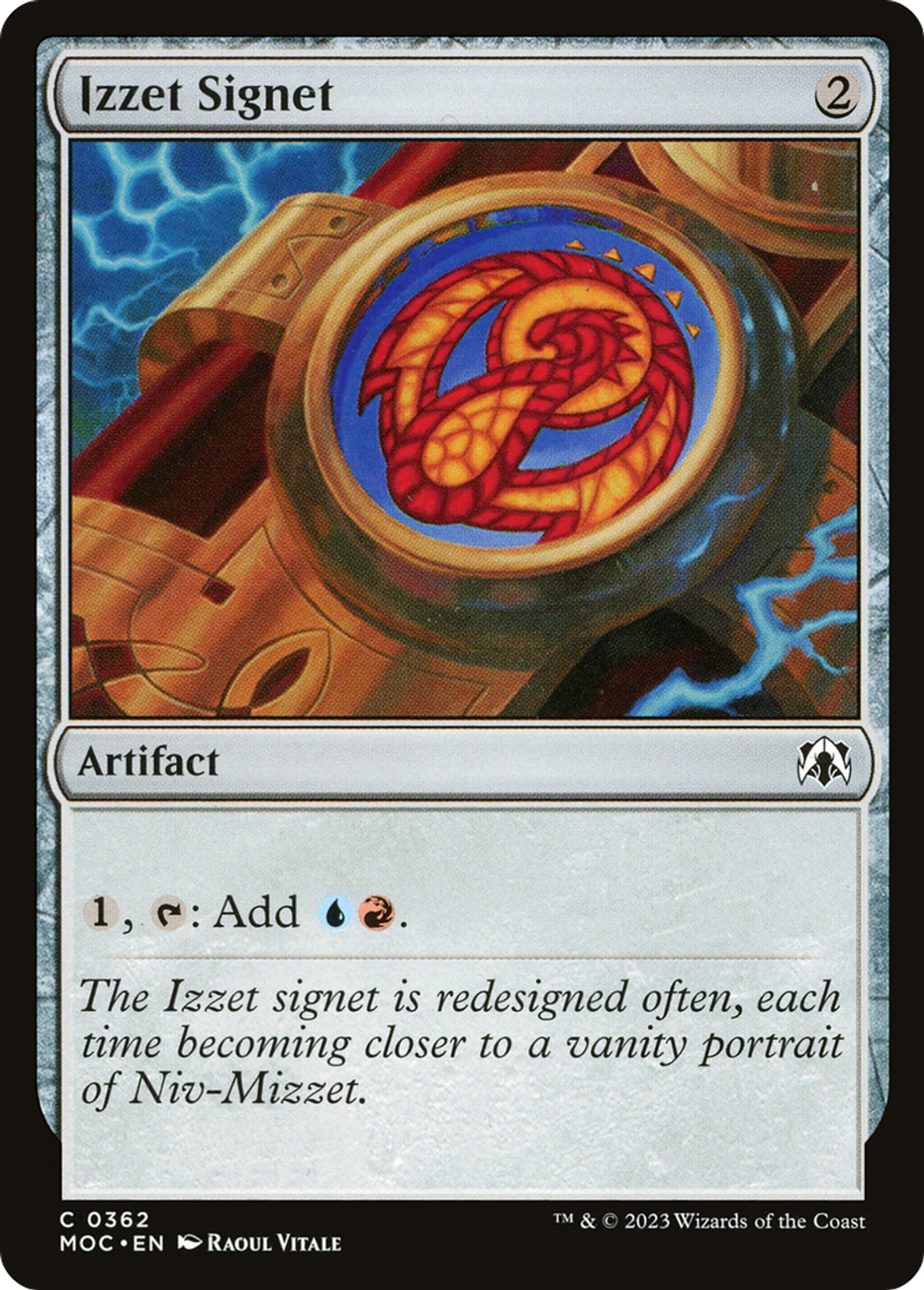 Cachet d'Izzet — March of the Machine Commander — Magic: The Gathering