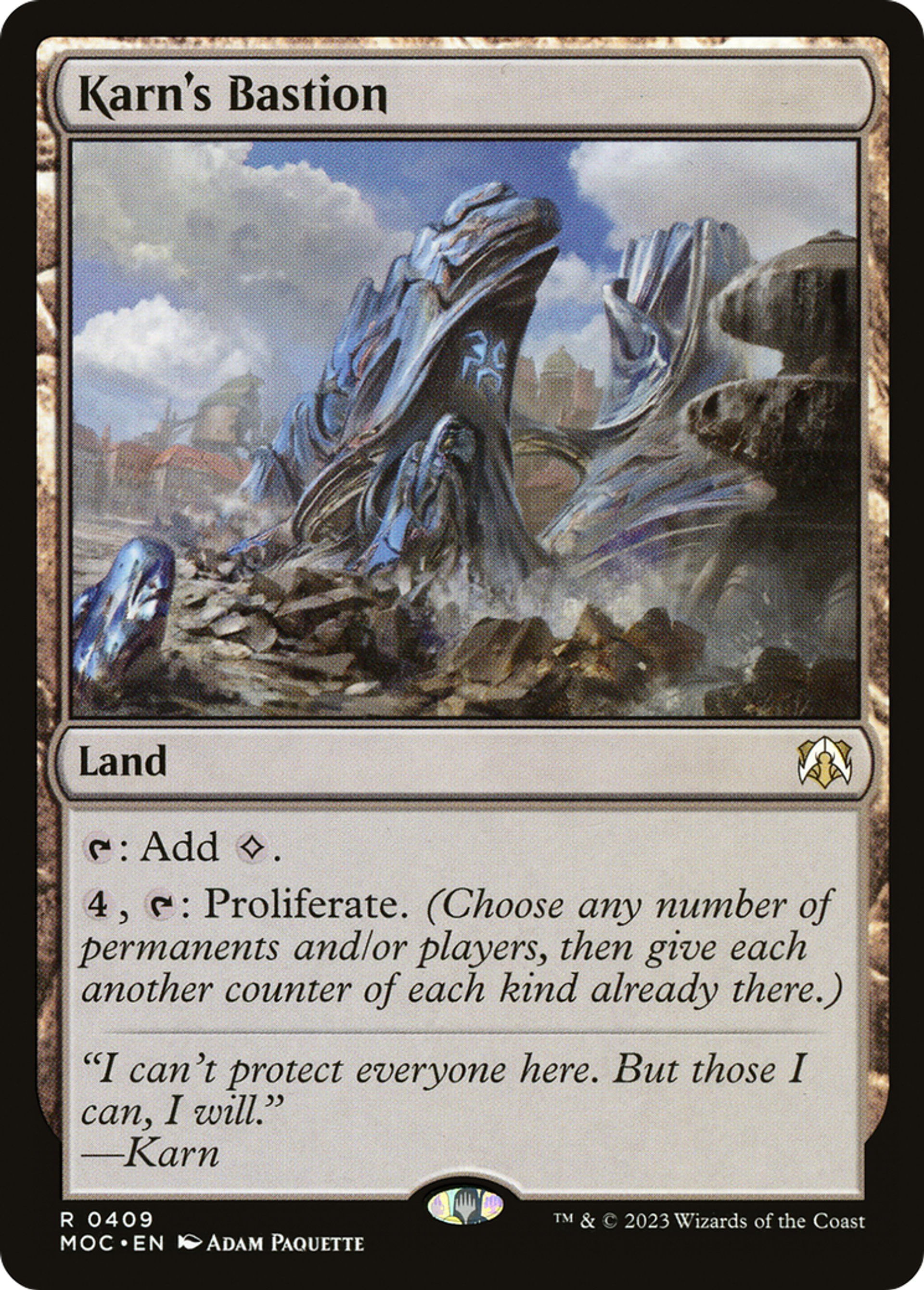 Karn's Bastion — March of the Machine Commander — Magic: The Gathering