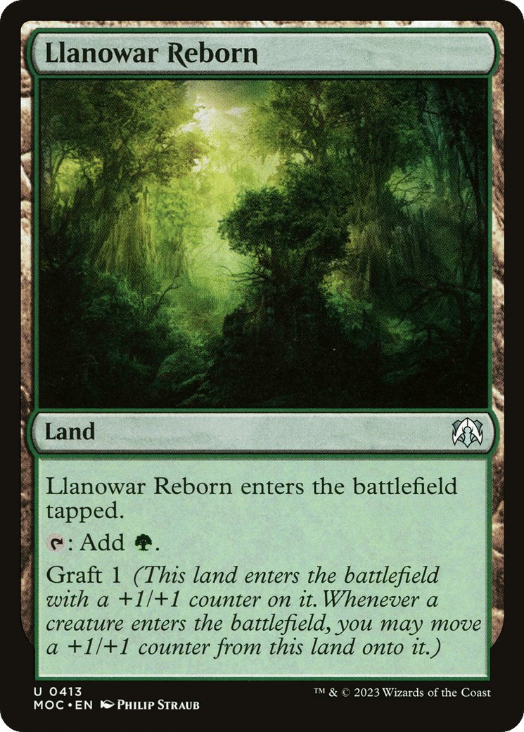 Llanowar Reborn — March of the Machine Commander — Magic: The Gathering