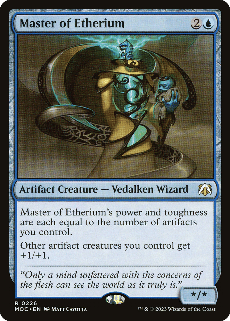 Master of Etherium from March of the Machine Commander - Magic: The Gathering