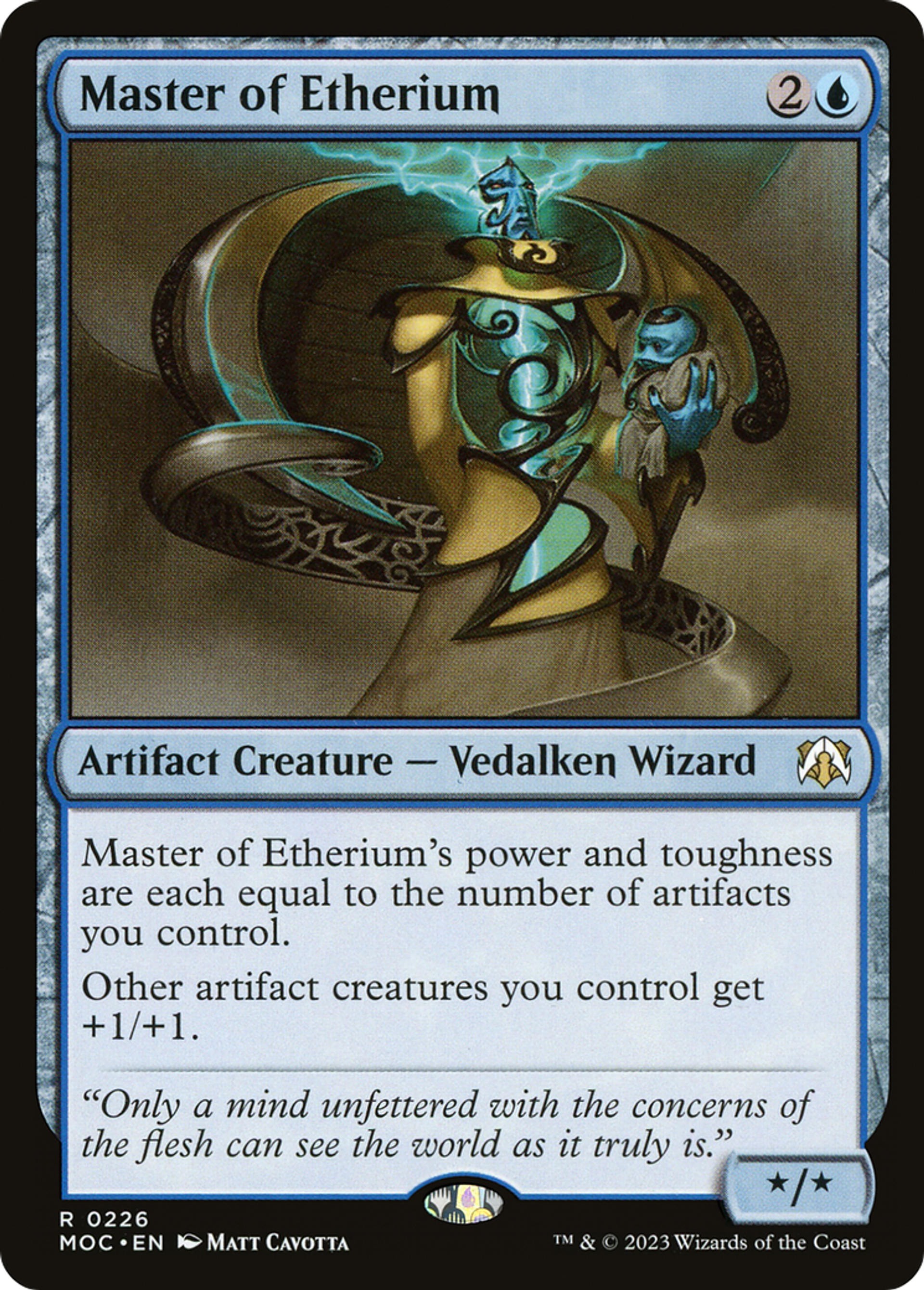 Master of Etherium — March of the Machine Commander — Magic: The Gathering