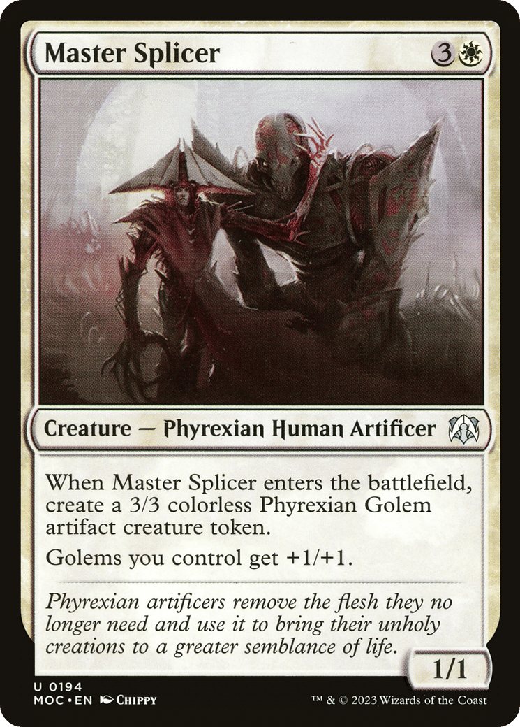 Master Splicer — March of the Machine Commander — Magic: The Gathering