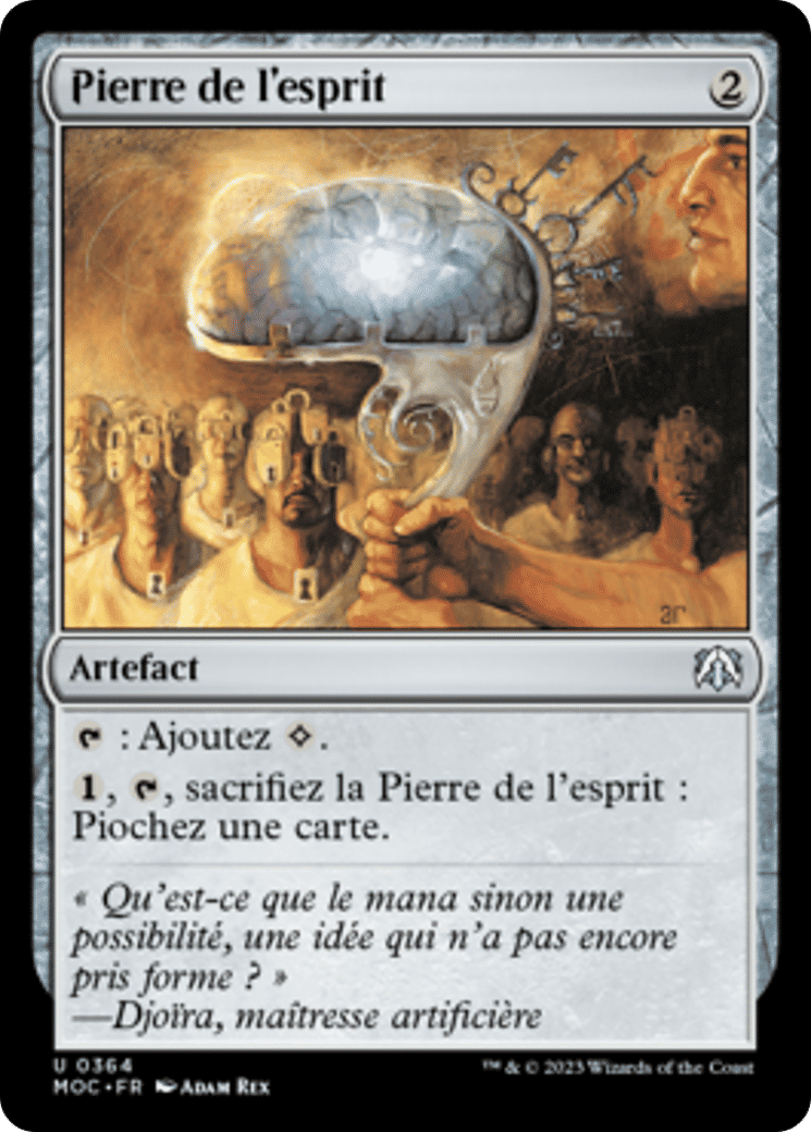 Pierre de l'esprit — March of the Machine Commander — Magic: The Gathering