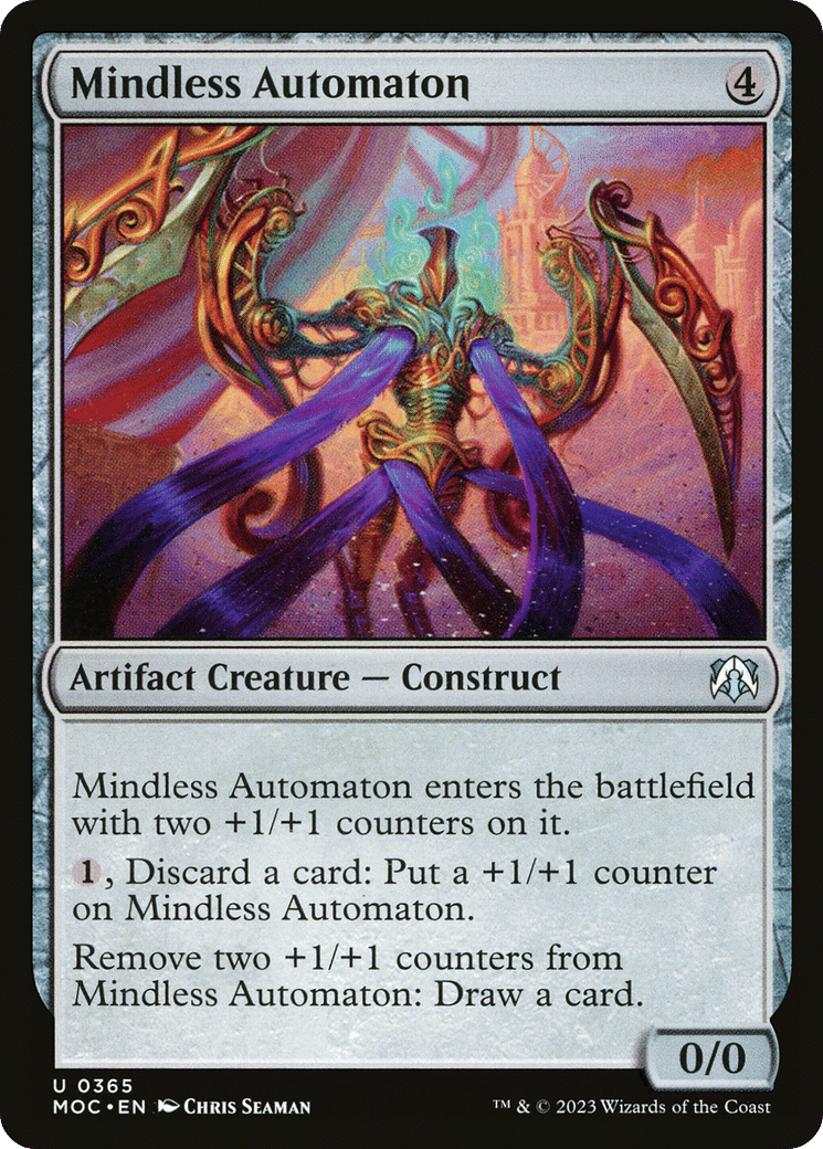 Mindless Automaton — March of the Machine Commander — Magic: The Gathering