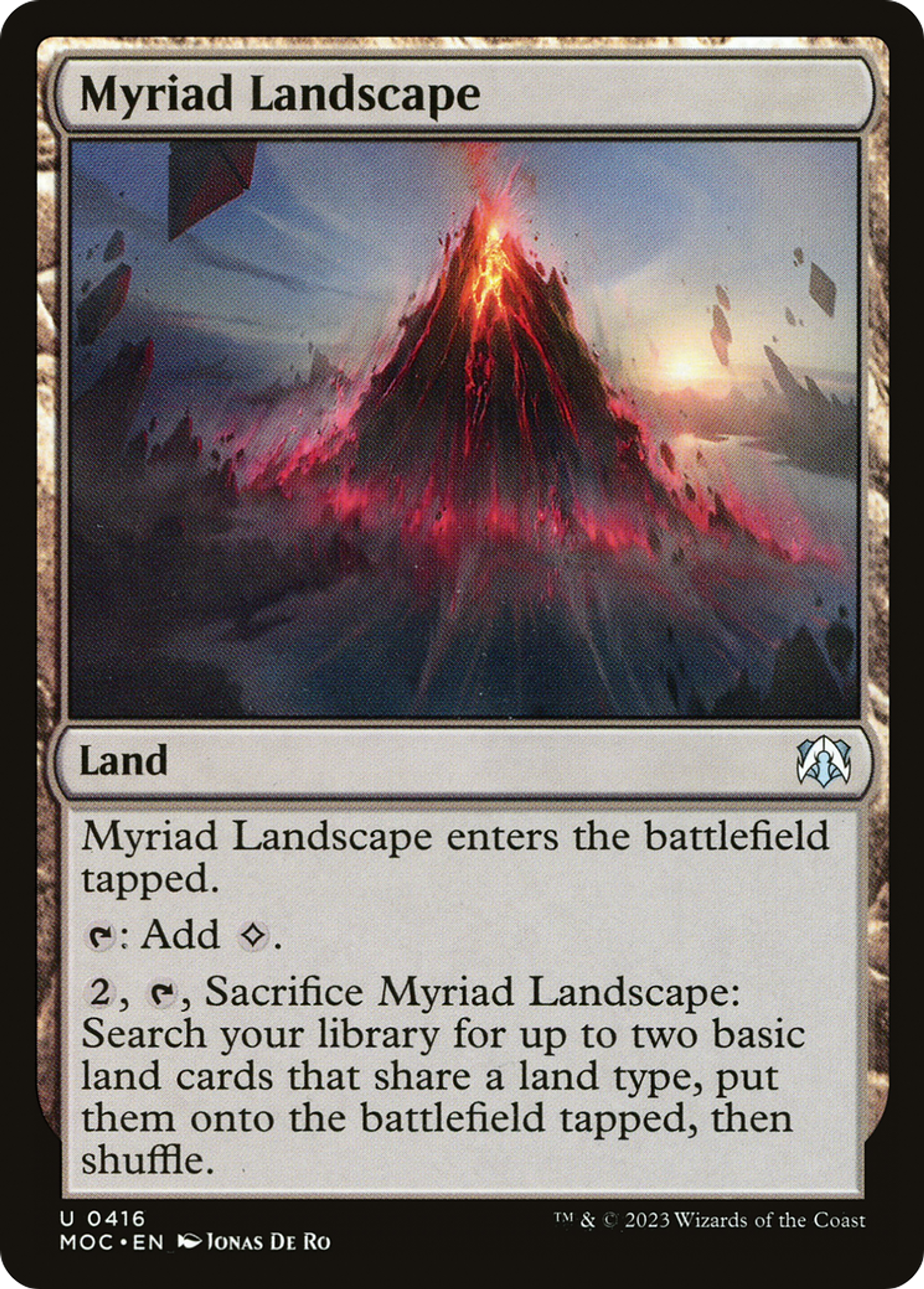 Myriad Landscape — March of the Machine Commander — Magic: The Gathering