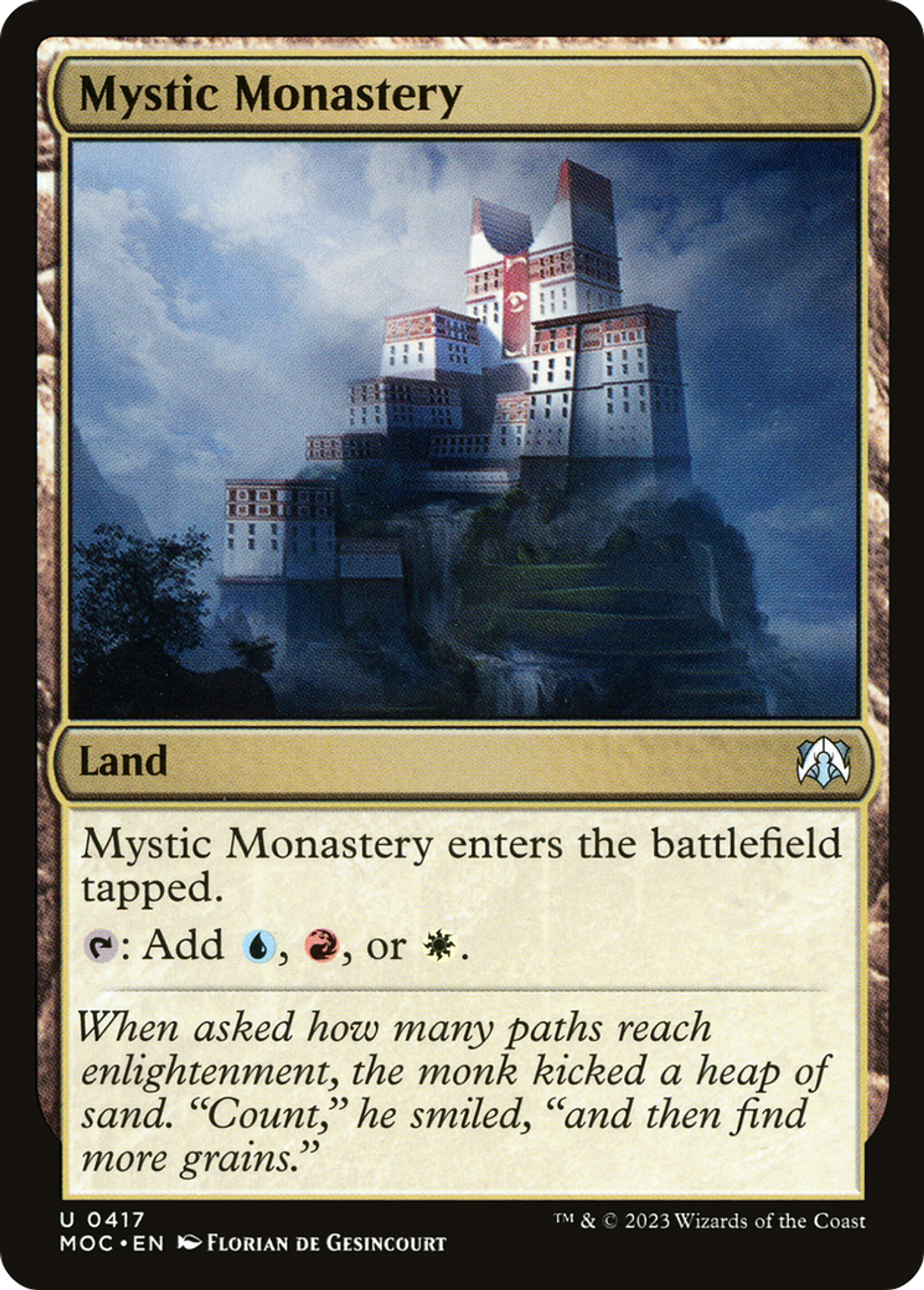 Monastère mystique — March of the Machine Commander — Magic: The Gathering