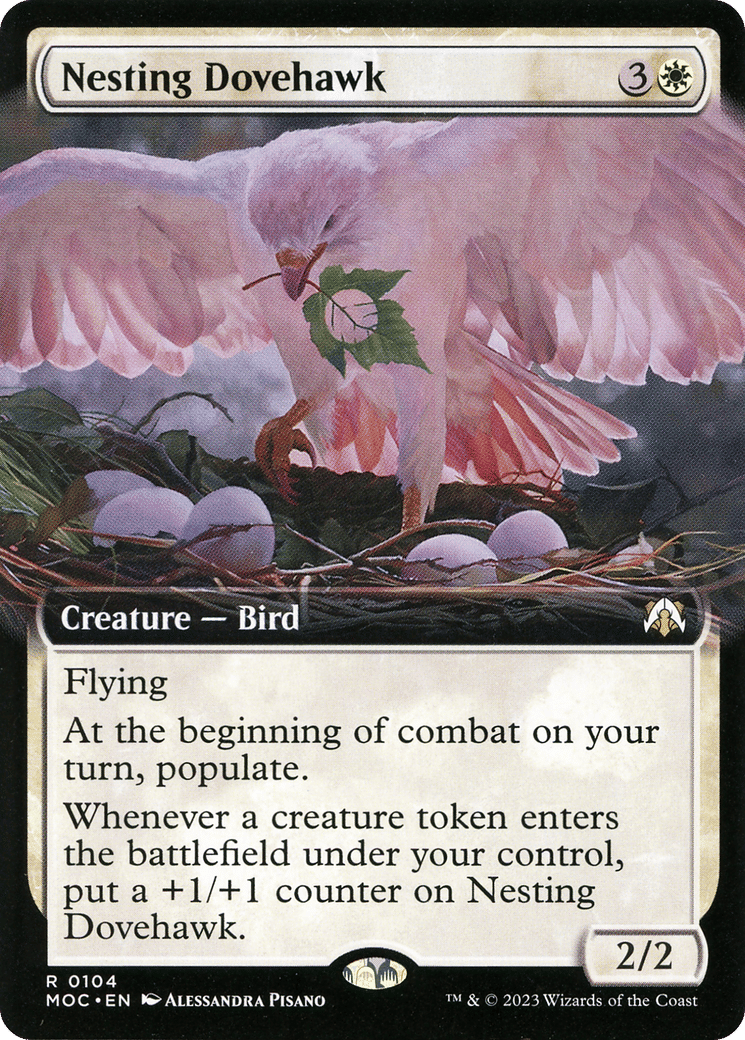 Nesting Dovehawk from March of the Machine Commander - Magic: The Gathering