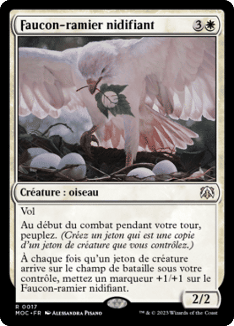 Faucon-ramier nidifiant — March of the Machine Commander — Magic: The Gathering