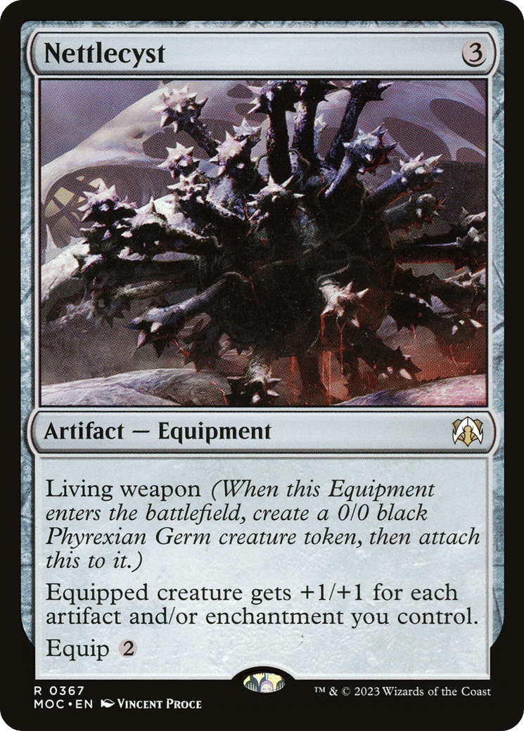 Nettlecyst — March of the Machine Commander — Magic: The Gathering