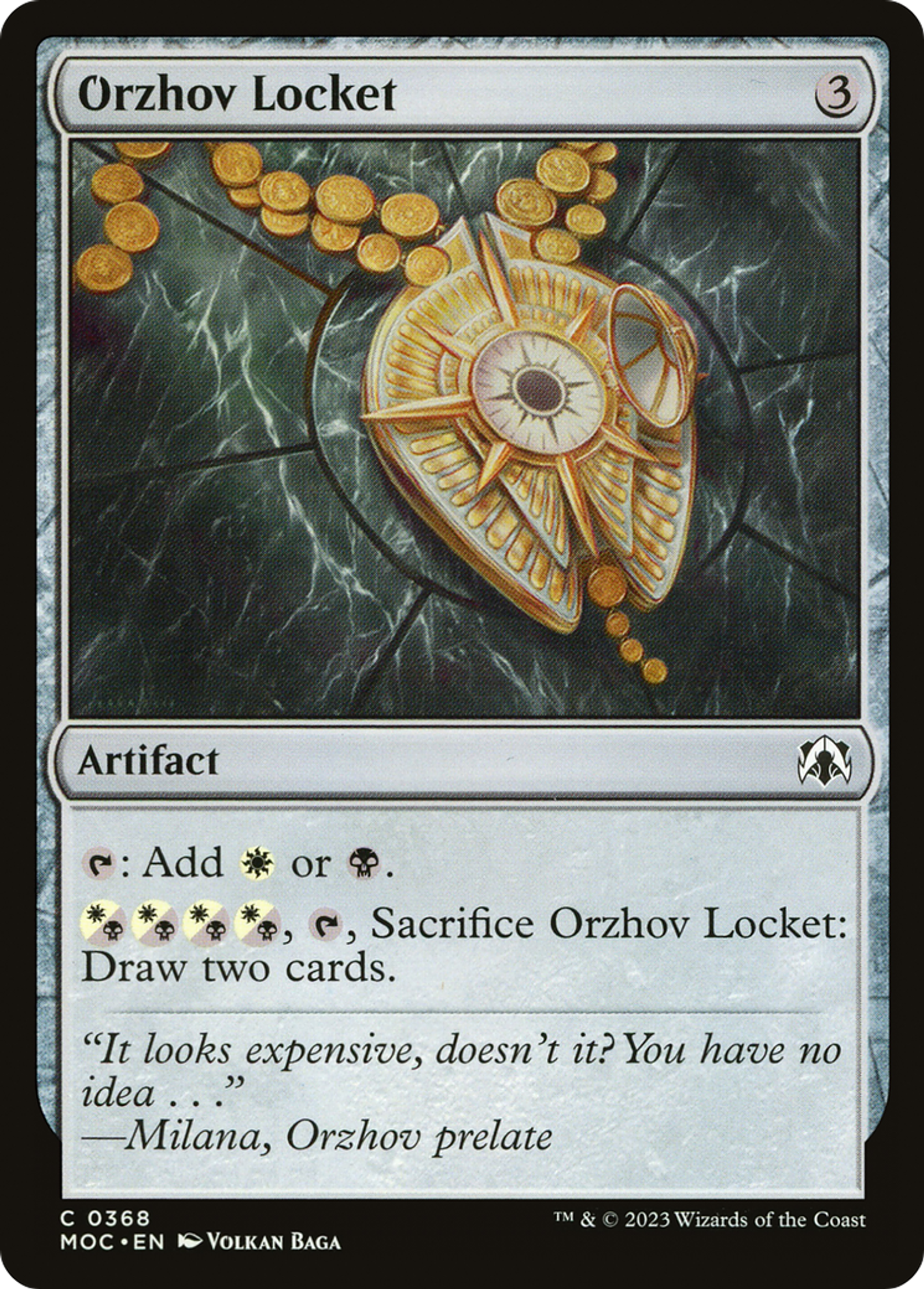 Médaillon d'Orzhov — March of the Machine Commander — Magic: The Gathering