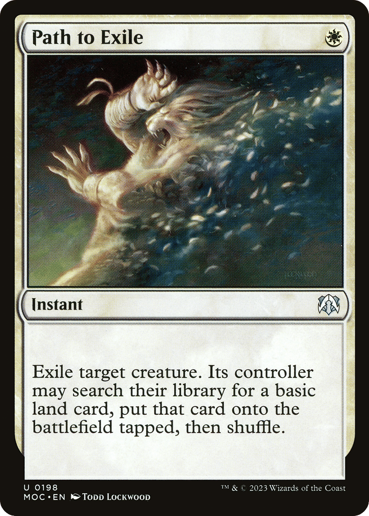 Path to Exile — March of the Machine Commander — Magic: The Gathering