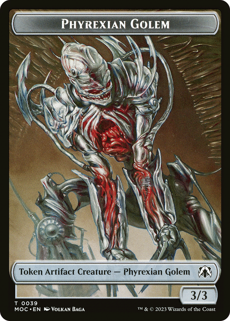 Phyrexian Golem — March of the Machine Commander — Magic: The Gathering