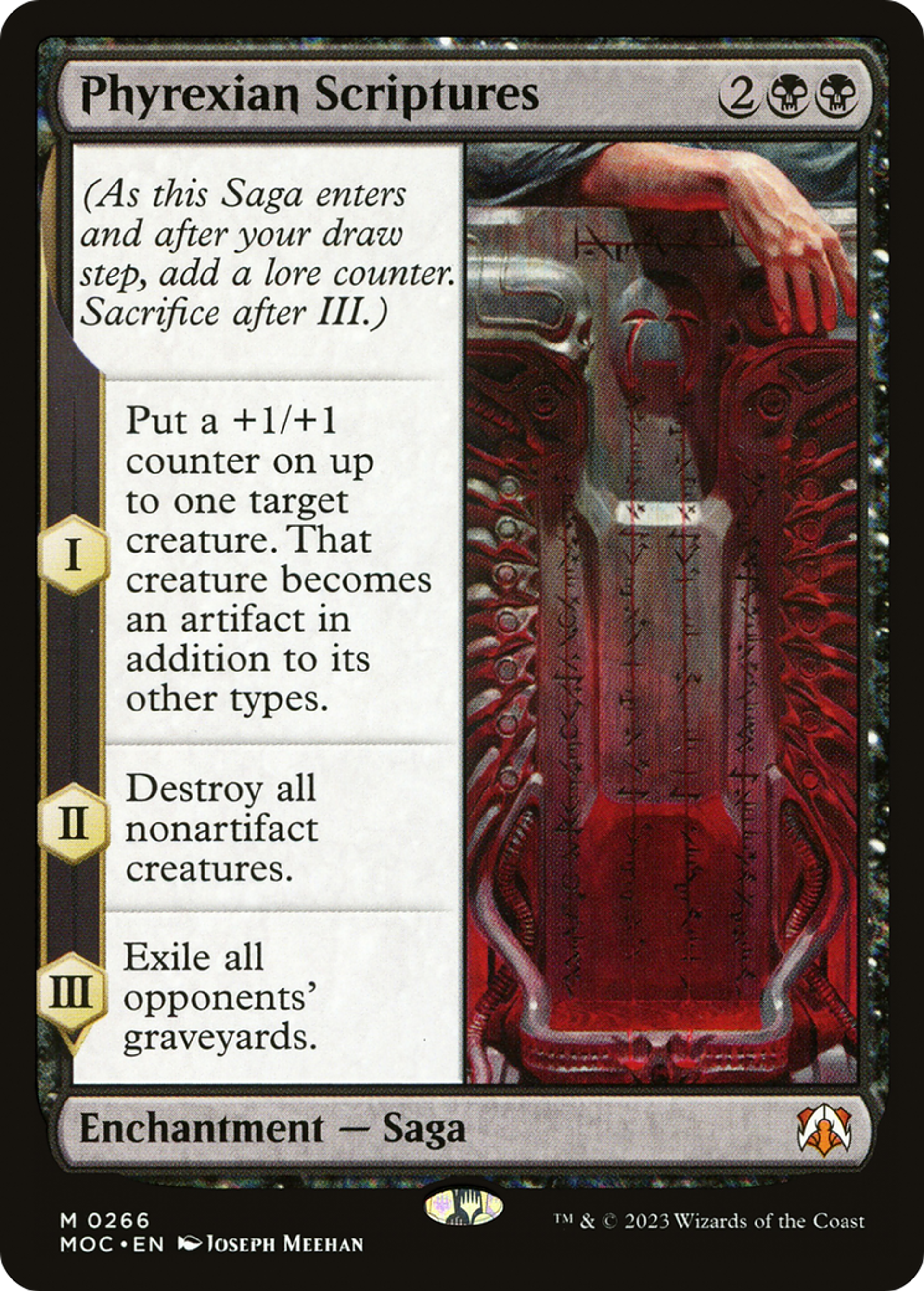 Les Saintes Écritures phyrexianes — March of the Machine Commander — Magic: The Gathering